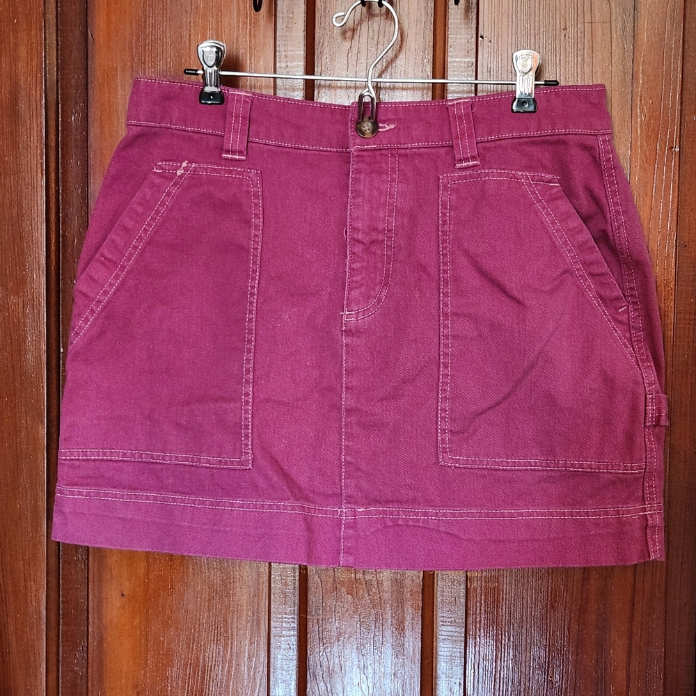Old Navy Boysenberry Utility Skirt Size 8 - Picture 3 of 9
